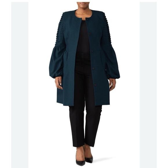 Deborah Lyons Wool Balloon Sleeve Jacket 6 - Picture 2 of 10